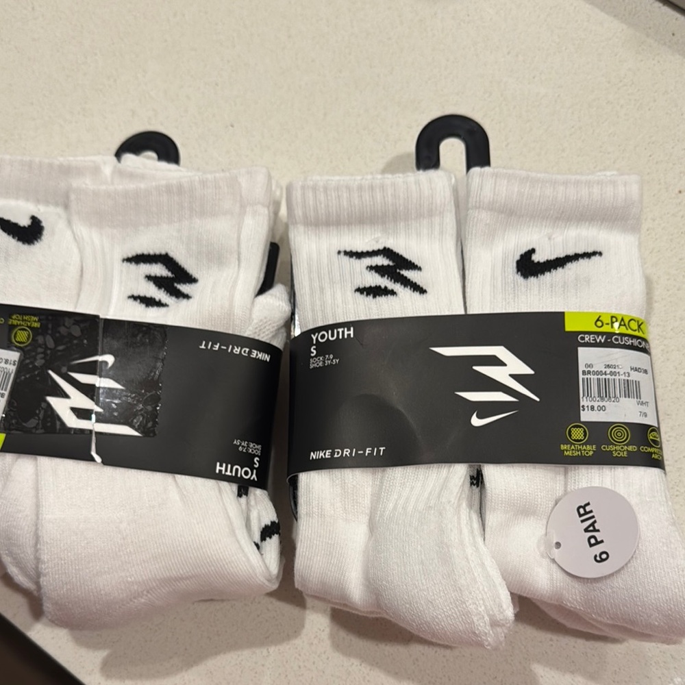 Nike White Athletic Socks for Performance - 12 pair